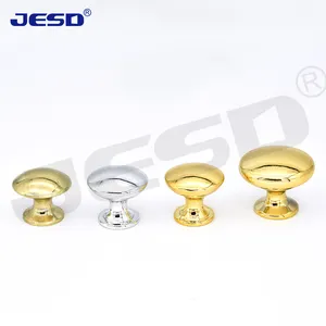 New Design Silver Gold Color Round Drawer Handles Mushroom Kitchen Cabinet Handle Furniture Knobs