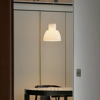 Luminaire suspendu LED en verre moderne nordique, lustre minimaliste pour salle à manger, comptoir de bar