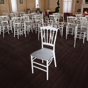 Silla Napoleón <span class=keywords><strong>de</strong></span> Plástico PP Blanca, Económica y Resistente, <span class=keywords><strong>para</strong></span> Alquiler <span class=keywords><strong>de</strong></span> <span class=keywords><strong>Eventos</strong></span>, Portátil, <span class=keywords><strong>para</strong></span> Uso en Exteriores - Product Image 3