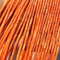 Orange Haizhu Corail 3X9mm Tube Bambou Corail En Forme De Cylindre Bijoux De Mode Bracelet Collier Faire Des Accessoires De Pierre