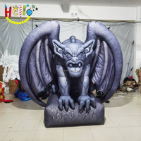 Accessoires de décoration de cour d'Halloween Gargouille gonflable en pierre