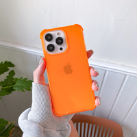 Étui de téléphone portable transparent en TPU antichoc, design luxueux, coque arrière colorée pour 12/13/14/15/16/17 Pro Max