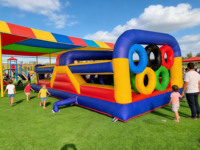 Château gonflable pour enfants, parcours d'obstacles gonflable, équipement en PVC, garantie 3 ans, usage commercial, prix d'usine, en promotion