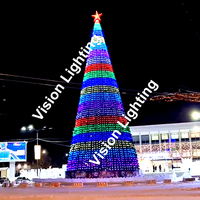 3D Fold WS2811 programa Navidad paisaje usar píxeles decoración al aire libre RGB iluminado motivo árbol Luz