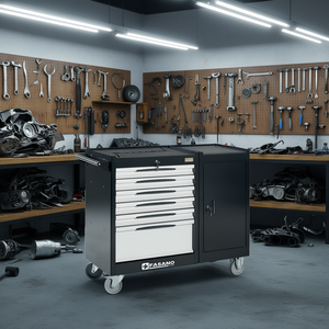 Fasano <b>Tools</b> <b>Rolling</b> <b>Tool</b> Cabinet 6 Drawer With Door And Lock For Auto Repair - Product Image 3