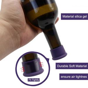 Silicone Red Wine <b>Bottle</b> Cap, Round Beer <b>Bottle</b> <b>Stopper</b>, Airtight, Elastic and Non-deformable Beer Cap - Product Image 2