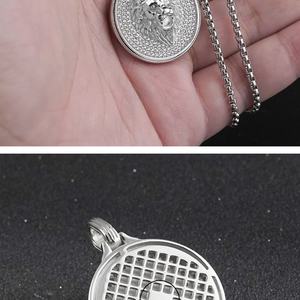 Colgante de Plata de Ley 925 para Hombre, Joyería Hip Hop, Colgante de Cabeza de León con Incrustaciones de Diamantes de Imitación, Chapado en Plata, Collares para Hombre - Product Image 3