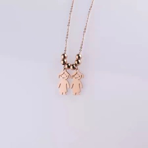 Collar de acero inoxidable para amantes de la familia, novedad - Product Image 5