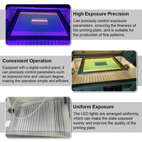 Nueva Mesa de Exposición UV LED Semiautomática de 100*120cm con Base, Tamaño Personalizado, Precisa, 220V