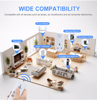 Prise Intelligente Sans Fil, Mini Interrupteur d'Alimentation, Télécommande, Prise UK, RF433Mhz, Portée 100 pieds