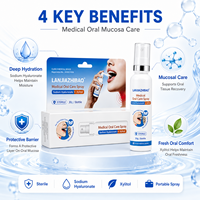 Soins bucco-dentaires, probiotiques liquides, hyaluronate de sodium, xylitol - haleine fraîche instantanée, sans alcool, sans sucre, soulage la sensibilité, répare