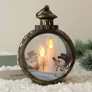Christmas Decoration LED Candle <b>Lights</b>, Round Christmas Hanging <b>Lights</b>, Portable New Style Retro <b>Window</b> Display Ornaments - Product Image 1