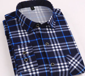 Nuove Camicie Eleganti da <span class=keywords><strong>Uomo</strong></span> a Quadri 2026, a Maniche Lunghe, Casual Business, Vestibilità <span class=keywords><strong>Slim</strong></span>, Formali, con Motivo a Quadretti, Vendita all'Ingrosso - Product Image 3