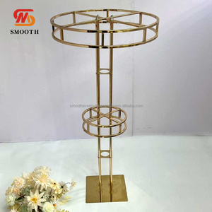 SMOOTH Best Selling Exquisite Gold Wedding Flower <b>Stand</b> Heavy Duty Metal Flower <b>Stand</b> Wedding Decoration - Product Image 1