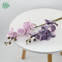 Orchidée Phalaenopsis Artificielle Réaliste 75cm à 3 Têtes pour Décoration de Mariage, Maison, Fête et Composition Florale