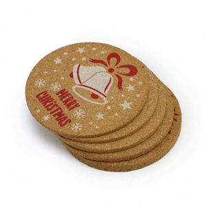 Sous-verres personnalisés avec logo imprimé, base en liège, absorbants, sublimation, lot de sous-verres pas cher - Product Image 4