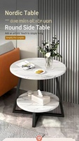 Petite table basse, table d'appoint, salon, chambre, mini étagère, balcon, rangement simple, petite table ronde à double niveau