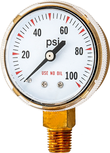 63 مللي متر الأسيتيلين مقياس الضغط في عض على نافذة من البلاستيك - Product Image 2