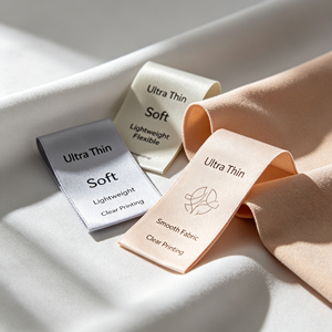 Étiquettes de marque tissées en papier écologiques personnalisées pour vêtements, sacs, chaussures et articles vestimentaires avec logo client - Product Image 2