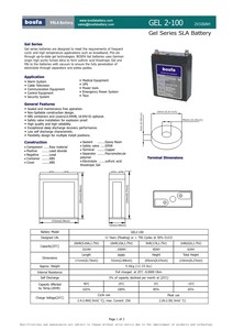 <strong>2v100ah</strong> sealed lead acid <strong>rechargeable</strong> <strong>battery</strong> for general purpose - Product Image 4