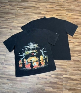 เสื้อยืดแขนสั้นวินเทจลายพิมพ์สัตว์คุณภาพสูงทรงหลวมใส่ได้ทั้งชายหญิง ผ้าฝ้ายถัก 100% น้ำหนัก 300 กรัม - Product Image 4