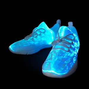 运动鞋女鞋LED充电纤维鞋鬼步舞休闲轻光鞋