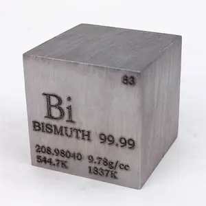 XinKang bismuto Cube 99.9% incisione di grumi di bismuto per collezioni di elementi
