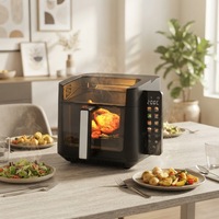 Friteuse à air numérique sans huile de 7 L à usage commercial avec grande capacité, affichage tactile intelligent et visuel