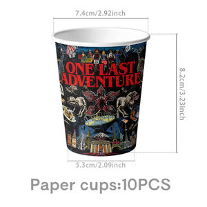 NUEVO Juego de Vajilla para Fiesta de Cumpleaños con Temática de Stranger Things, Suministros, Pancarta, Platos Desechables, Servilletas, Decoración, Vajilla para Fiesta - Product Image 5