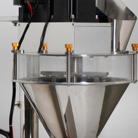 Machine de remplissage semi-automatique à micro-dosage pour poudres, avec remplisseur à vis sans fin pour protéines, farine et épices