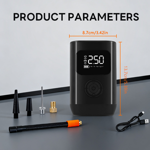 工場価格 150psi ポータブルカーエアポンプ ワイヤレスデジタルディスプレイ ポータブルエアコンプレッサー 多機能タイヤインフレータ - Product Image 6