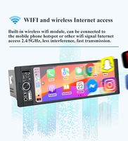 Sistema de Audio para Auto F133 2+32GB 1Din, Radio con Pantalla OLED de 6.86 Pulgadas, Android, con Car Play Inalámbrico, Cámara para Auto, Reproductor de DVD MP5
