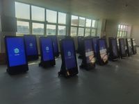 Plancher d'usine publicité debout écran intelligent haute luminosité affiche LCD extérieure de signalisation numérique étanche
