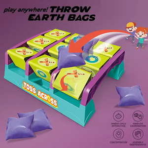 Juego de Lanzamiento de Sacos de Arena para Niños, Juego Interactivo de <span class=keywords><strong>Tres</strong></span> <span class=keywords><strong>en</strong></span> <span class=keywords><strong>Raya</strong></span> para Padres e Hijos, Juguete de Lanzamiento de Sacos de Arena para Fiestas <span class=keywords><strong>en</strong></span> Interiores y Exteriores - Product Image 2