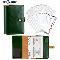 Carnet de budget A5/A6 personnalisé de haute qualité avec couverture rigide, classeur à feuilles mobiles, élégant et durable, idéal pour gérer les finances et comme cadeau.