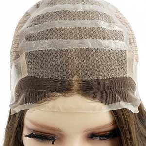 <span class=keywords><strong>NATALIE</strong></span> Mujer Pelucas de cabello humano Premium Mongolian Remy Hair Hand Tied Lace Virgin Hair Grade Pedido mínimo 1 pieza - Product Image 4