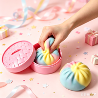 Crackle Mystery Rainbow Squishy Toy Blind Box Squeeze Fidget Toy Crispy Sound Stress Relief Simulation Food Kids Surprise Gift