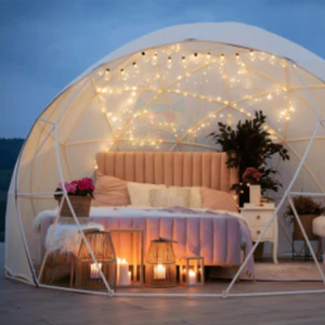 Tente géodésique murale en PVC <span class=keywords><strong>de</strong></span> qualité supérieure pour l'extérieur, tente <span class=keywords><strong>de</strong></span> glamping, maison en dôme moderne, tente en dôme géodésique - Product Image 6