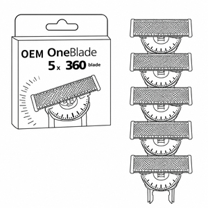3 Cuchillas de Repuesto para Afeitadora Eléctrica OneBlade QP430, Cabezales de Afeitado de Alta Calidad, Cuchillas de Repuesto al por Mayor - Product Image 3