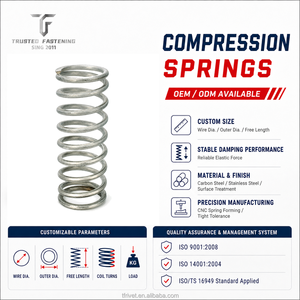<span class=keywords><strong>Ressort</strong></span> <span class=keywords><strong>de</strong></span> <span class=keywords><strong>compression</strong></span> en spirale en acier inoxydable à haute teneur en carbone TianFang pour systèmes automobiles et hydrauliques, robuste, <span class=keywords><strong>ressort</strong></span> sur mesure - Product Image 1