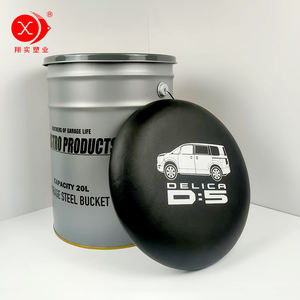 Cubo de hierro de pintura de 20 litros con mango de tapa vacío de alta calidad de metal impreso personalizado - Product Image 6