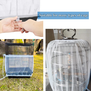 Cage à oiseaux en métal et fer avec éléments en plastique pour l'élevage de perruches peonies et d'oiseaux de villa - Product Image 5