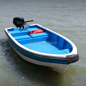 <span class=keywords><strong>Lancha</strong></span> de Pesca Deportiva Fisherman de 4.3M, de Fibra de Vidrio, Autodrenante, con Compartimento para Carnada Viva, Casco Aerodinámico, Resistente al Viento y las Olas - Product Image 4