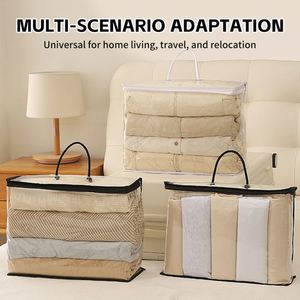 Organizador de Almacenamiento Transparente de Gran Capacidad para el Hogar, Bolsa Impermeable de PVC para Edredones, Ropa, Sábanas y Juguetes - Product Image 5
