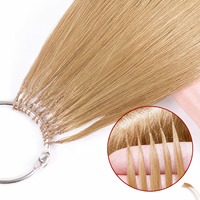 Extensions de cheveux humains Remy vierges chinois en gros, invisibles, double épaisseur, effet plume, OEM pour salons, couleur personnalisable