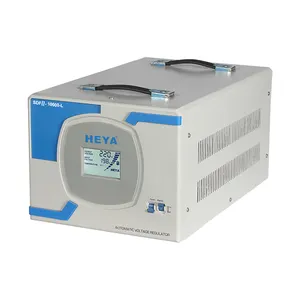 Upgraded 10KVA Single Phase Servo Type Power Manager High-Precision 220V Voltage Regulator with AVR AC Current LCD Display