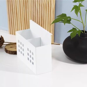 Huibaili Metal Pen Holder 415 Cold-<b>Rolled</b> Steel Modern Simple Office Desk Stationery Storage <b>Box</b> - Product Image 2