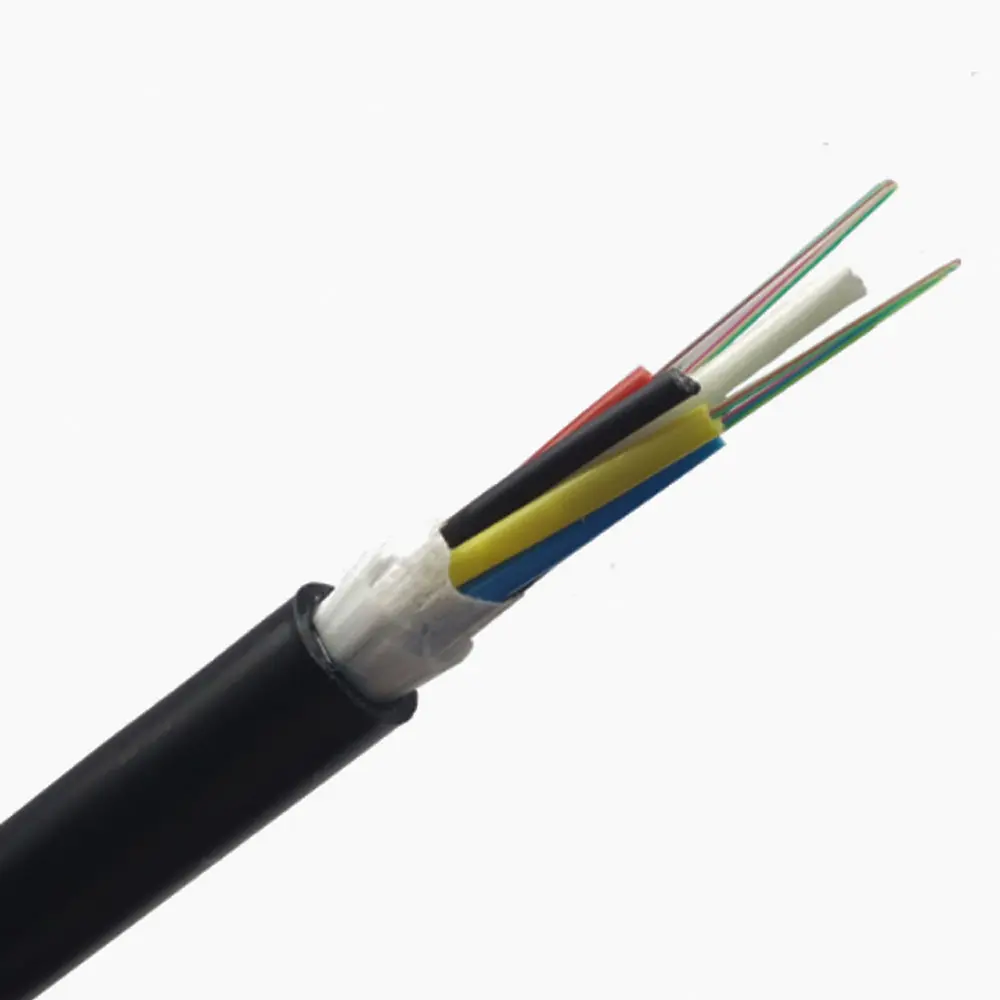 Câble Fiber optique 12, 24 cœurs, 100m, 200m, fibre optique ADSS, câble Fiber optique 12f adss