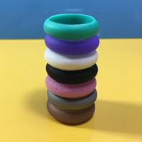 Vente chaude Tendance Hommes Designer Anneau Rond En Caoutchouc De Silicone Doigt Dinde Anneaux