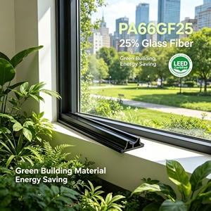 Precision Extruded PA66GF25 Multi-cavity Thermal Break <b>Strip</b> Window and Door Accessories Polyamide <b>Strip</b> for Aluminum Profiles - Product Image 1